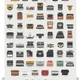 Illustration for article titled Silently Celebrate Typewriters With This Illustrated Army of Classics